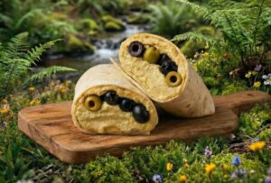 Humus-Olive-Wrap