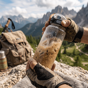 Kalter Kaffee-Hafer-Shake Trekking: Der schnelle Energy-Kick am Morgen